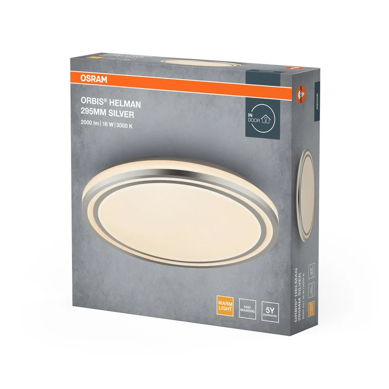 OSRAM ORBIS Helman plafonnier 16W 1100lm blanc/argent
