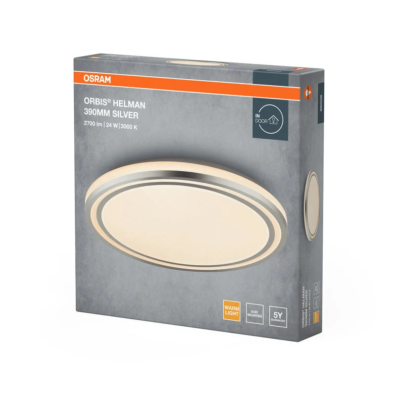 OSRAM ORBIS Helman Plafonnier 24W 1500lm blanc/argent