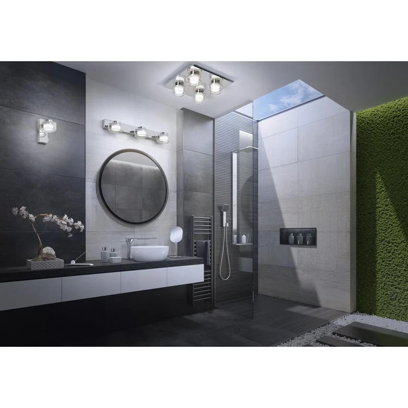 OSRAM ORBIS Flamme Applique murale de salle de bain 16.5W Click CCT IP44 Chrome