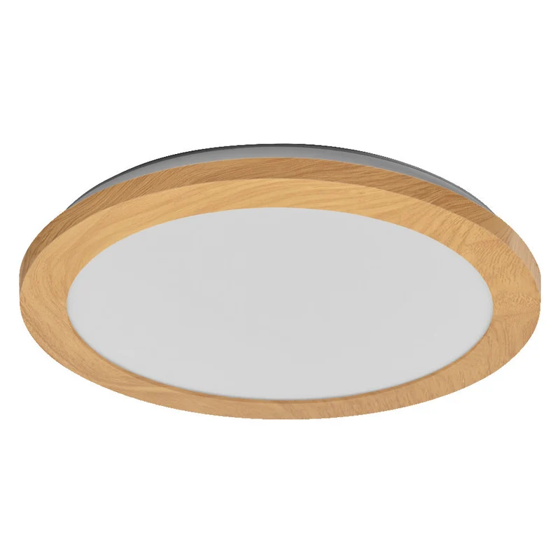 OSRAM ORBIS Disc Plafonnier de salle de bain 30cm 22W IP44 Décor bois