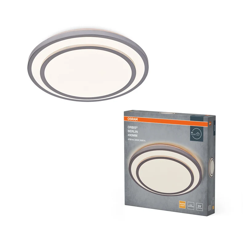 OSRAM ORBIS BERLIN Plafonnier, argent, 36W, 4150lm