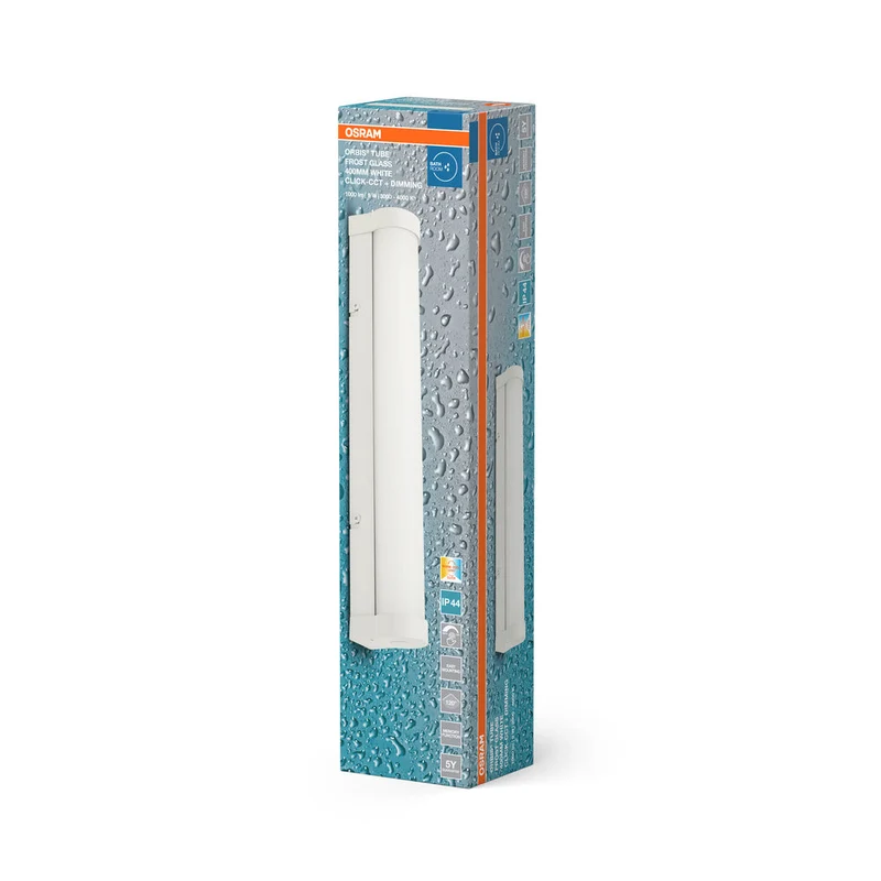 OSRAM ORBIS Tube miroir de salle de bain applique murale verre givré 9W 40cm dimmable blanc