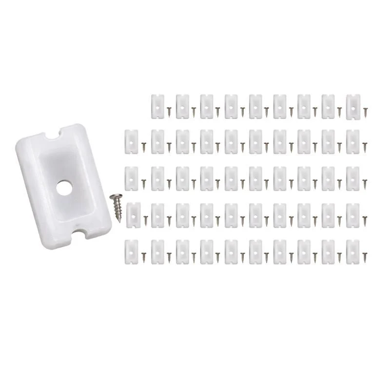 Support et vis de fixation pour Néon Flexible 24V - Pack de 50