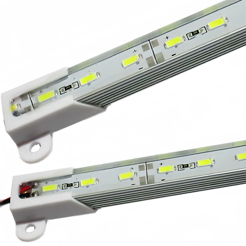 DC12V Aluminum Channel Rigid LED Strip Light - 14x7mm | SMD5730 72LEDs/M | 0.5M / 1M | Warm White / Daylight White | IP65 Waterproof | for Indoor & Outdoor Lighting | 10 / 50PCS