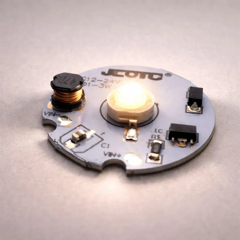 1W 3W DC12V-DC24V LED PCB Component 30mm Wide Round Board