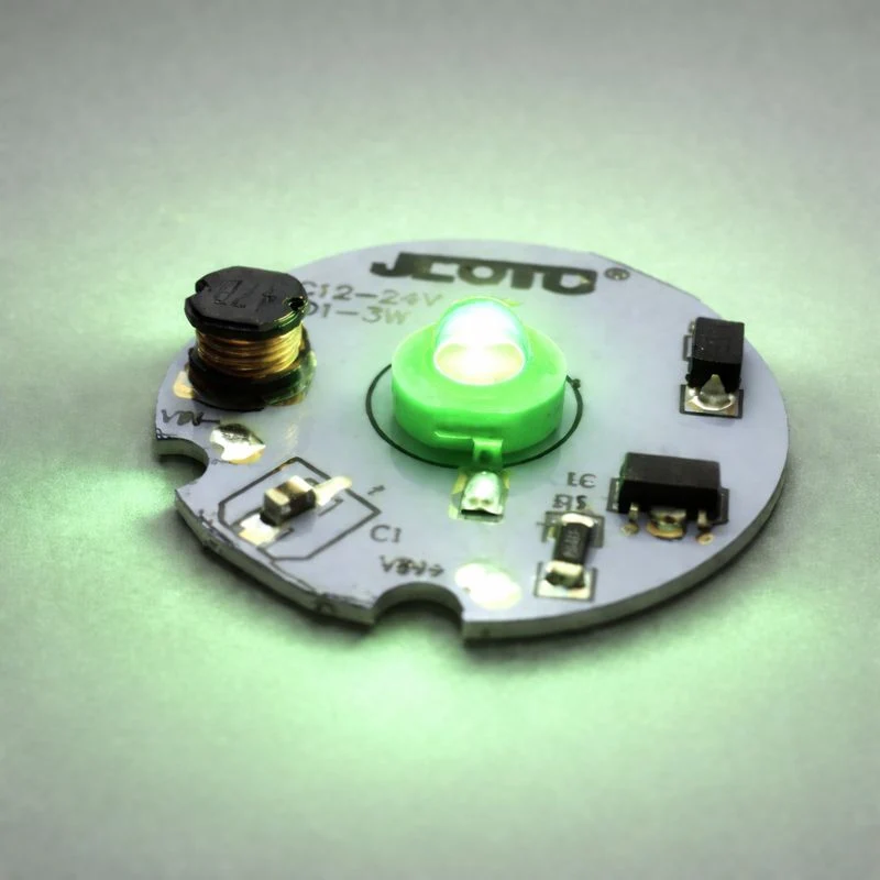 1W 3W DC12V-DC24V LED PCB Component 30mm Wide Round Board