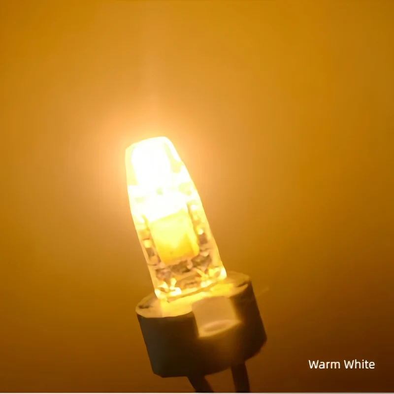 10 Pack G4 LED Light Bulb Bi-Pin Silicon Encapsulation 12V 1 W 0705 COB LEDs CRI>80 100-110Lumen 10W Equivalent