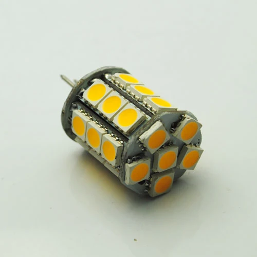 4 Pack 4.5 Watt (50Watt Equivalent) DC12V Tower type G4 Bi-pin base Lamps with 24 pcs Tri-Chip LED SMD5050