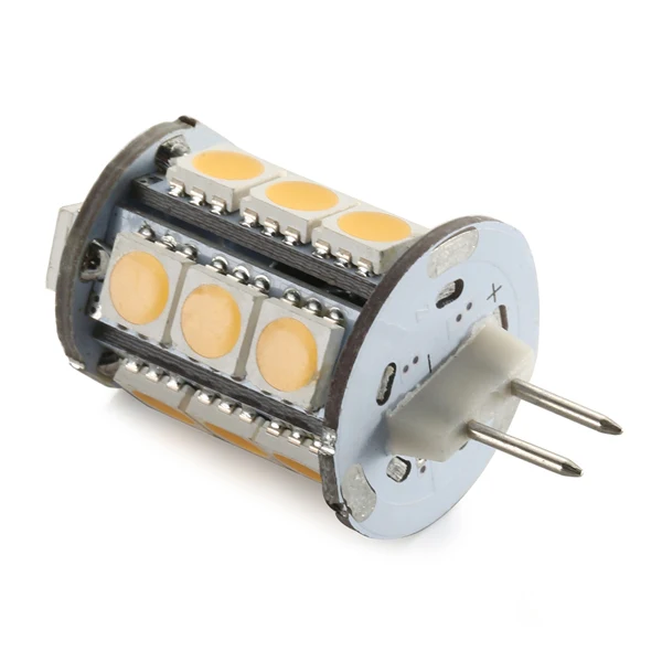 4 Pack 2 Watt (20Watt Equivalent) DC12V Tower type G4 Bi-pin base Lamps with 18 pcs Tri-Chip LED SMD5050