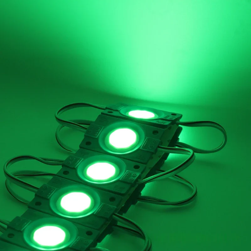 COB LED Module String Light, 20pcs/String, 1.5W 150LM, 46×30mm, DC12V IP65 Waterproof Sign Module with Adhesive Tape for Advertising Light Box & Channel Letters
