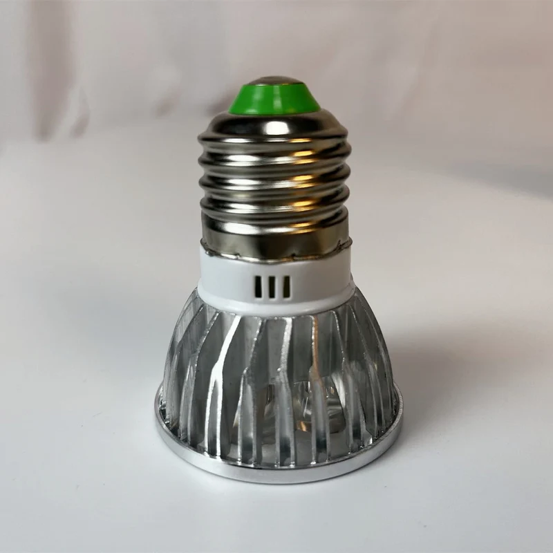 4Pack 3W(3x1W) 120V/220V AC LED Spotlight E27 Screw Base LED Light Bulb Aluminum Housing 30° Beam Angle