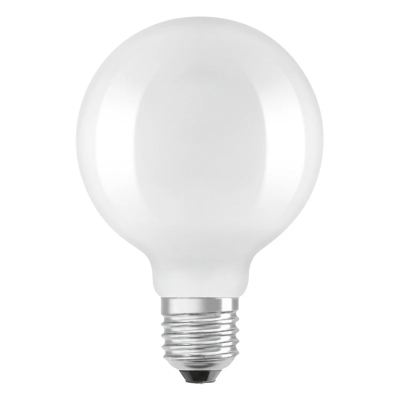 OSRAM LED Lampe LED Rétrofit CLASSIC GLOBE95 6.5W 827 Givré E27, 806 lm, 2700 K, Blanc chaud