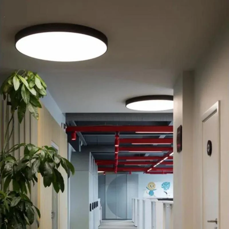 Plafonnier LED 18W Bois Wengé 28cm