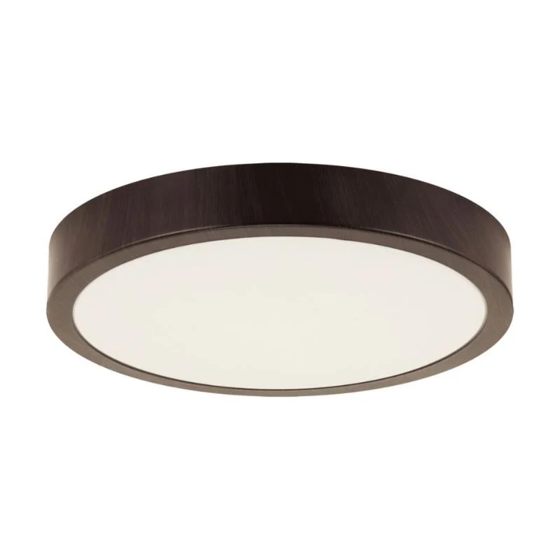 Plafonnier LED 24W Bois Wengé 38cm