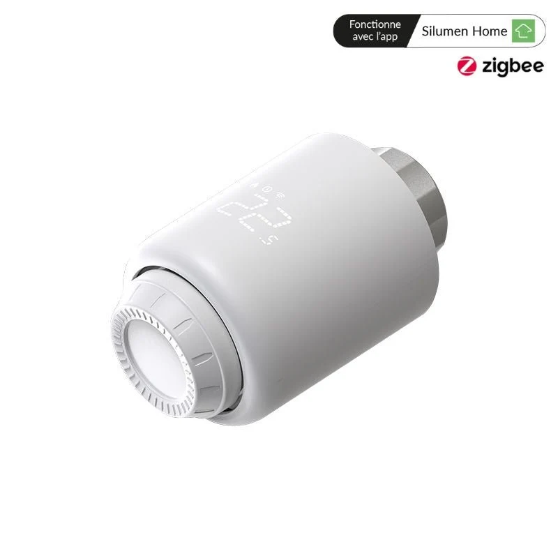 Kit de 2 Têtes Thermostatiques Connectées Universelle + Passerelle ZigBee