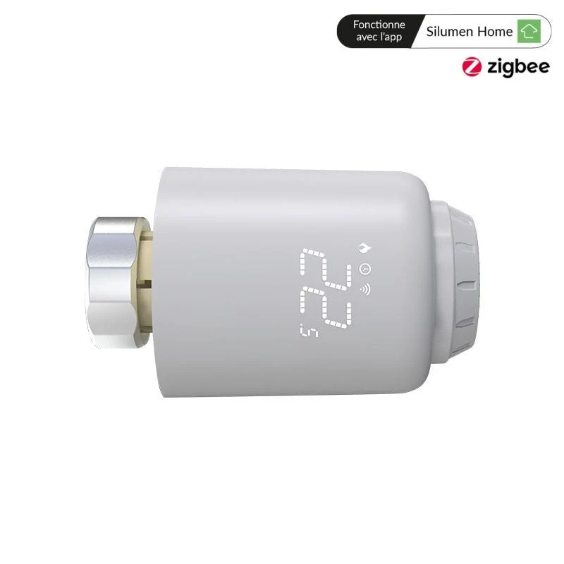 Kit de 2 Têtes Thermostatiques Connectées Universelle + Passerelle ZigBee