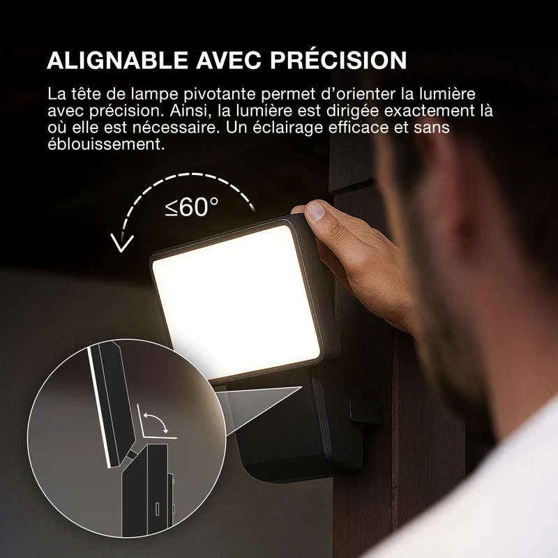 OSRAM LED Fluter, luminaire pour applications extérieures, blanc froid, 151,0 mm x 56,0 mm x 205,0 mm, ENDURA PRO FLOOD
