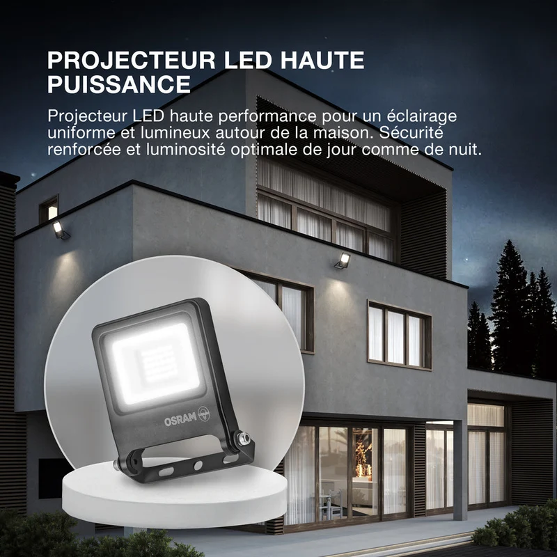 OSRAM ENDURA® FLOOD Blanc Chaud 20 W 3000 K WT