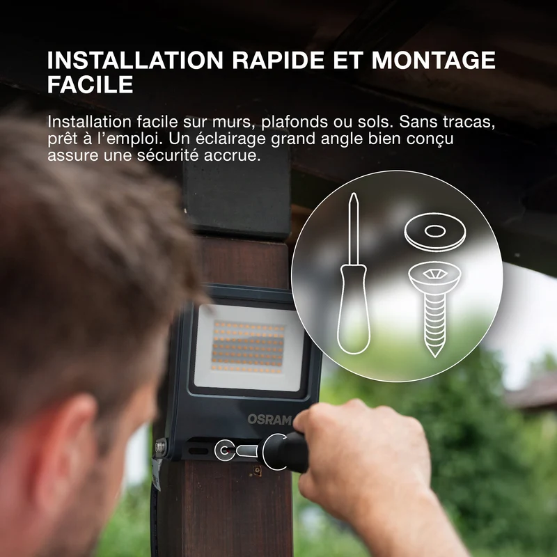 OSRAM ENDURA® FLOOD Blanc Chaud 30 W 3000 K WT