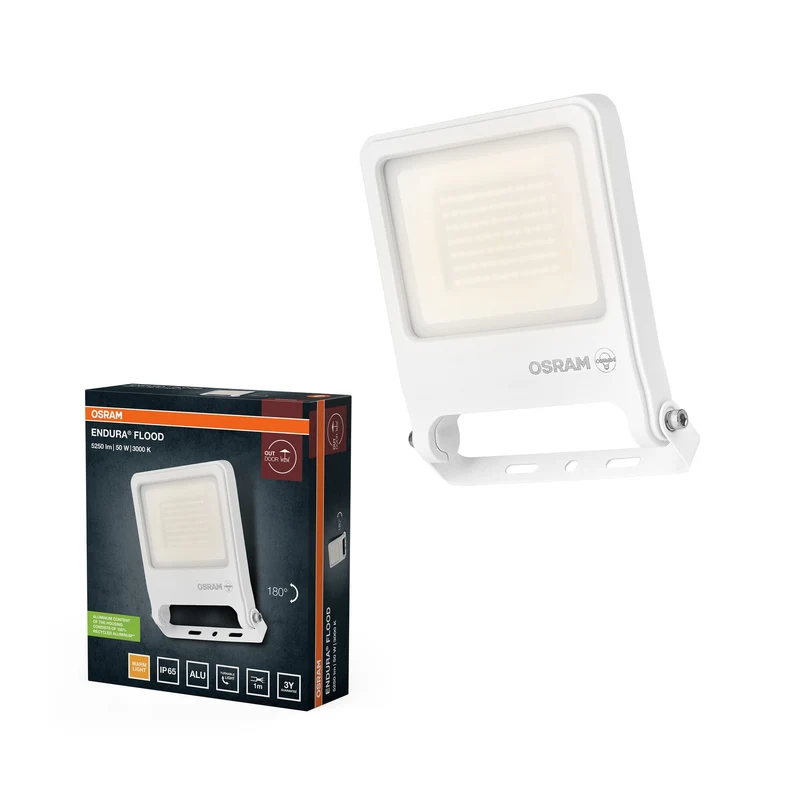 OSRAM ENDURA® FLOOD Blanc Chaud 50 W 3000 K WT