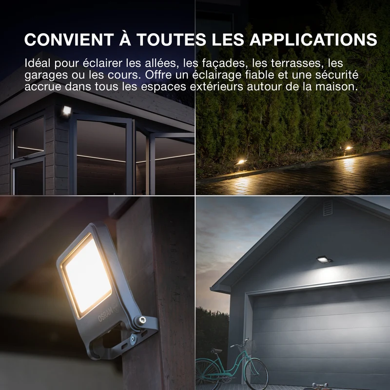 OSRAM ENDURA® FLOOD Blanc Chaud 50 W 3000 K WT