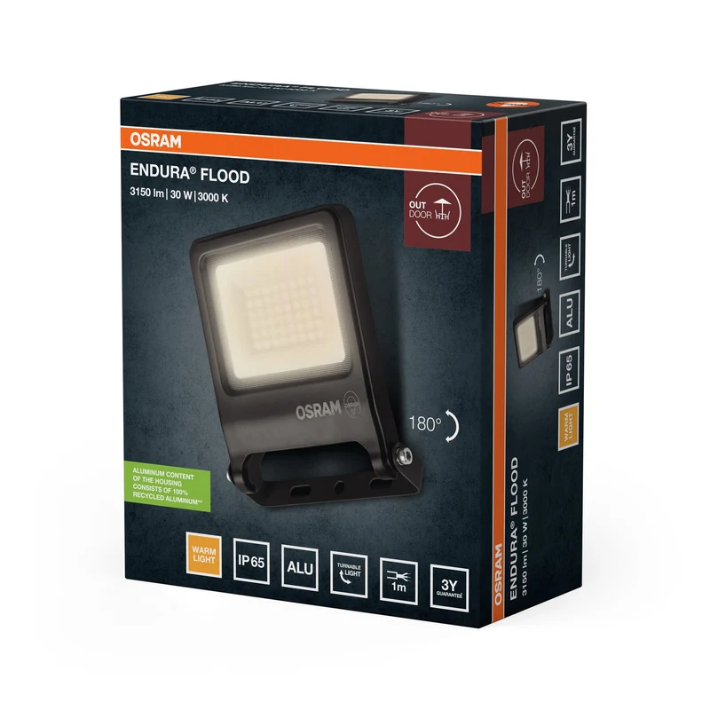 OSRAM ENDURA® FLOOD Blanc Chaud 30 W 3000 K DG