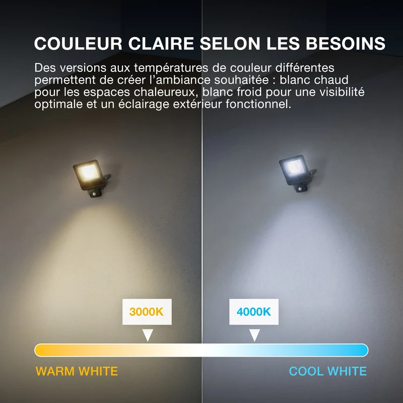 OSRAM ENDURA® projecteur LED avec capteur 20W / 4000K blanc froid