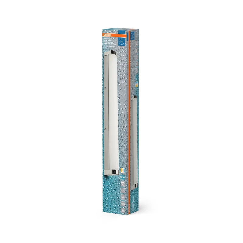 OSRAM ORBIS Tube miroir de salle de bain applique murale verre givré 12W 60cm chrome