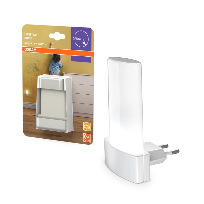 OSRAM LUNETTA® Shine veilleuse avec capteur LED pour prise 0,28W / 3000K blanc chaud