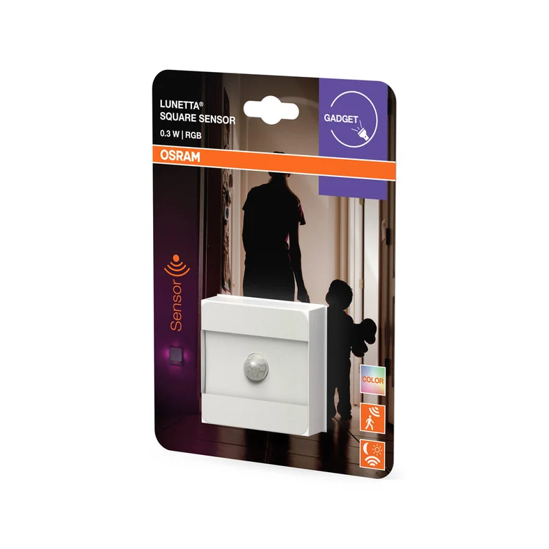 OSRAM LUNETTA SQUARE RGB veilleuse avec capteur de mouvement, 0,3W