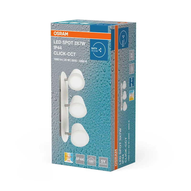 OSRAM Spot LED Plafonnier LED 3x 7W 3000-4000K