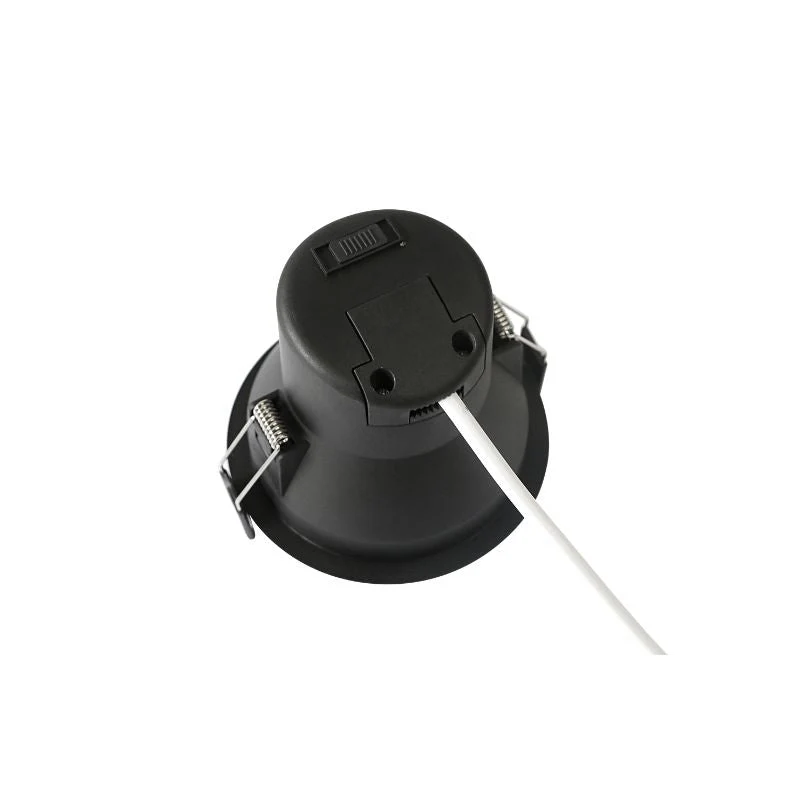Spot LED Encastrable 9W IP44 Dimmable Noir CCT Ø85mm - 2700K/4000K - Pack de 5