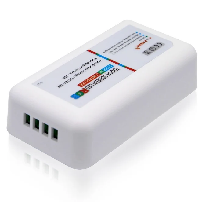 12V-24V DC 2.4G RF Wireless RGB LED Controller for RGB LED Strips with Touch Color Ring Remote
