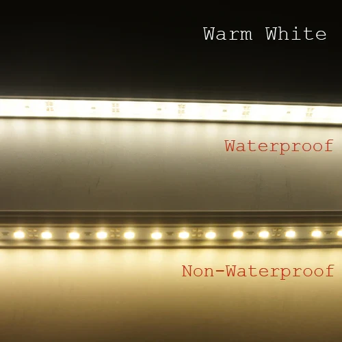 DC12V Aluminum Channel Rigid LED Strip Light - 18x11mm | SMD5730 72LEDs/M | 0.5M / 1M | Warm White / Daylight White | IP65 Waterproof | for Indoor & Outdoor Lighting | 10 / 50PCS