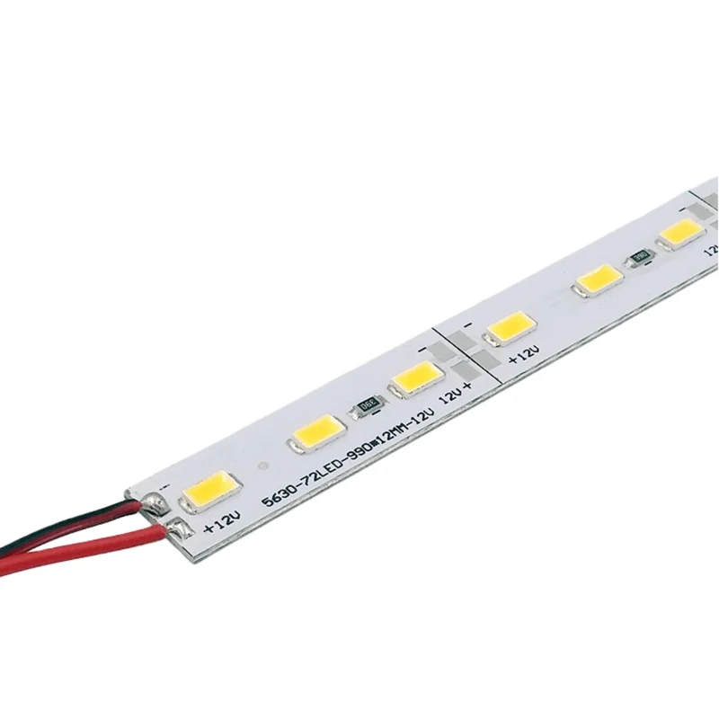 SMD5630 Rigid LED Strip Light – DC12V / 24V | 12mm PCB | 18W/M | 72 LEDs/M | 1Meter Length | Warm White / Natural White / Daylight White / Cool White | Indoor Linear Lighting Bar | 10 / 50PCS