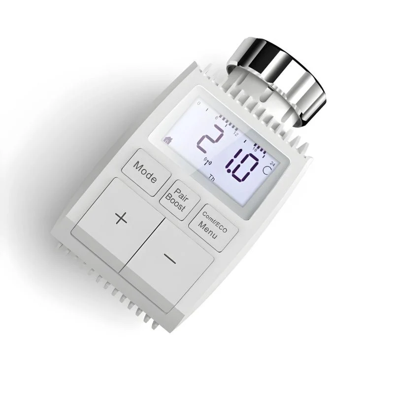 Tête Thermostatique Connectée ZigBee Universelle avec Ecran LCD (Lot de 4)