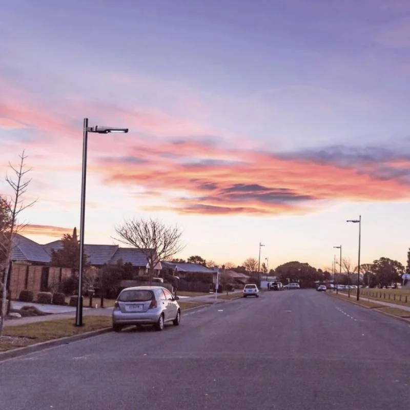 Luminaire Urbain Solaire Dimmable 40W Détecteur de Mouvement IP65 (Télécommande incluse)