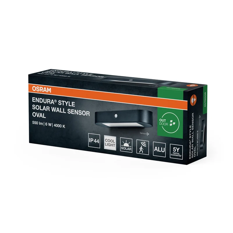 OSRAM ENDURA Style Applique solaire ovale, capteur, 4000K