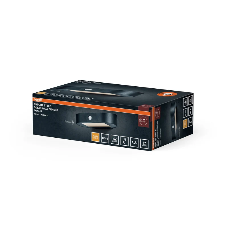 OSRAM ENDURA Style Petite lampe solaire murale, capteur, 3000K
