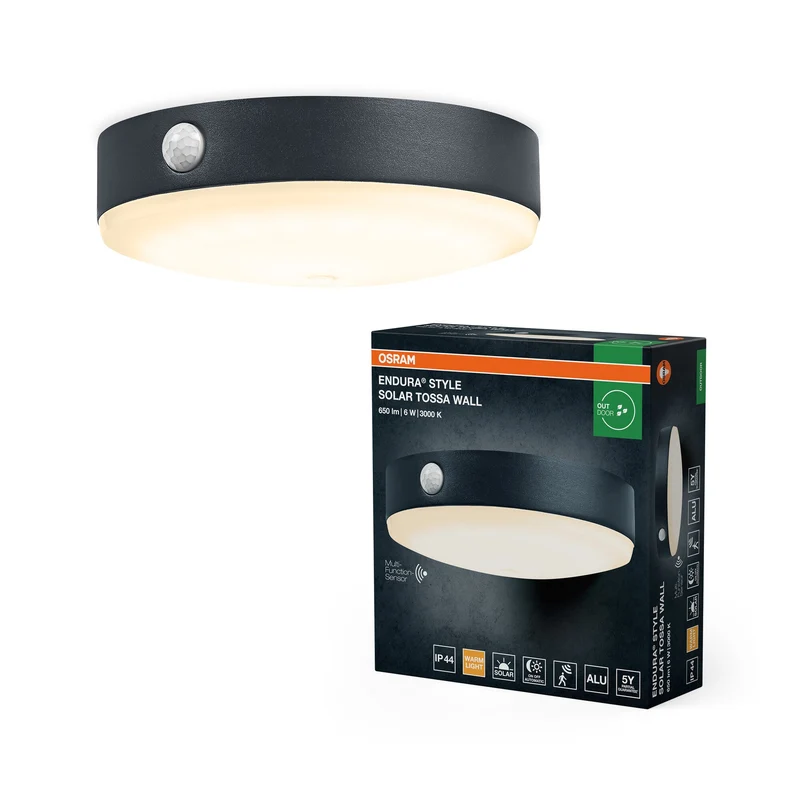 OSRAM ENDURA Style Applique solaire Tossa, capteur, 3000K