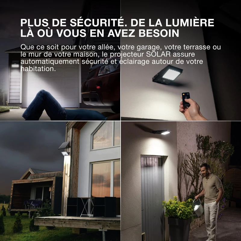 OSRAM ENDURA STYLE SOLAR DOUBLE projecteur avec capteur 2,90W / 3000K blanc chaud