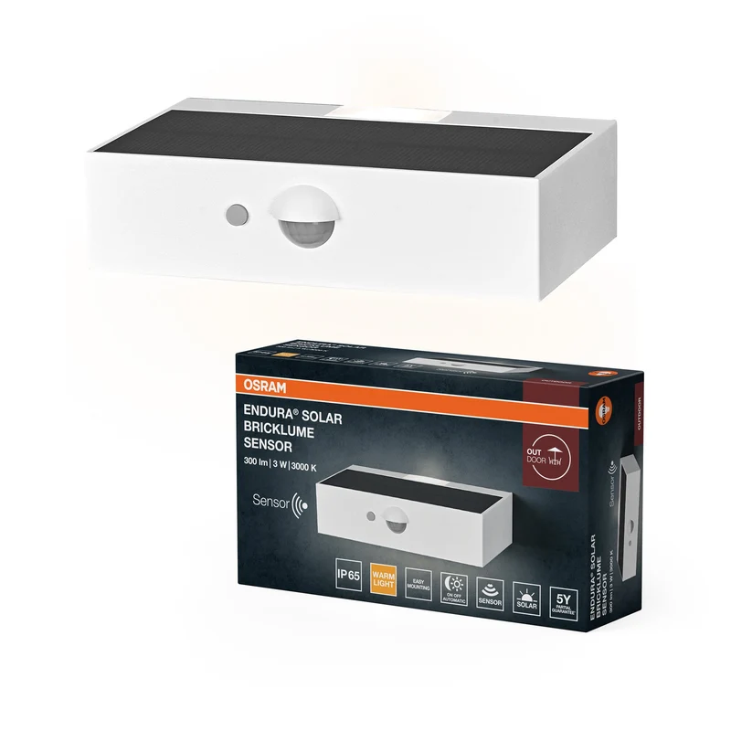 OSRAM ENDURA STYLE BRICKLUME Applique solaire, 3W, blanc