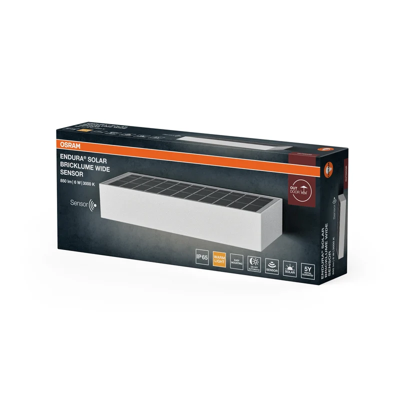 OSRAM ENDURA STYLE BRICKLUME Applique solaire, 6W, blanc