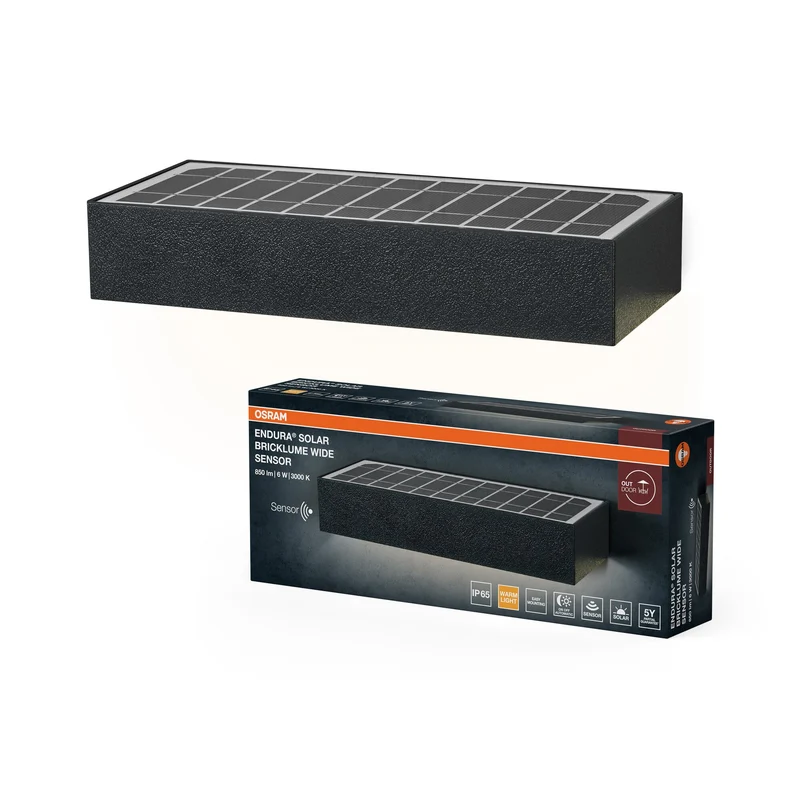 OSRAM ENDURA STYLE BRICKLUME Applique solaire murale, 6W, 850lm