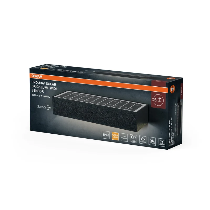 OSRAM ENDURA STYLE BRICKLUME Applique solaire murale, 6W, 850lm