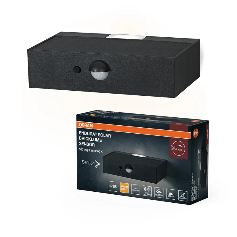 OSRAM ENDURA STYLE BRICKLUME Applique solaire, 3W, gris