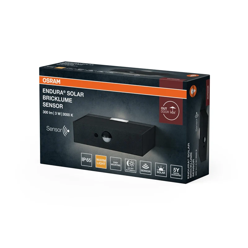 OSRAM ENDURA STYLE BRICKLUME Applique solaire, 3W, gris