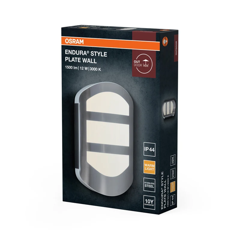 OSRAM ENDURA® Style Plaque Murale LED Applique 12W / 3000K Blanc chaud