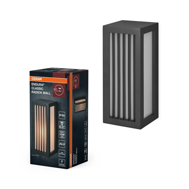 OSRAM ENDURA CLASSIC RADICK W Applique murale extérieure, gris foncé