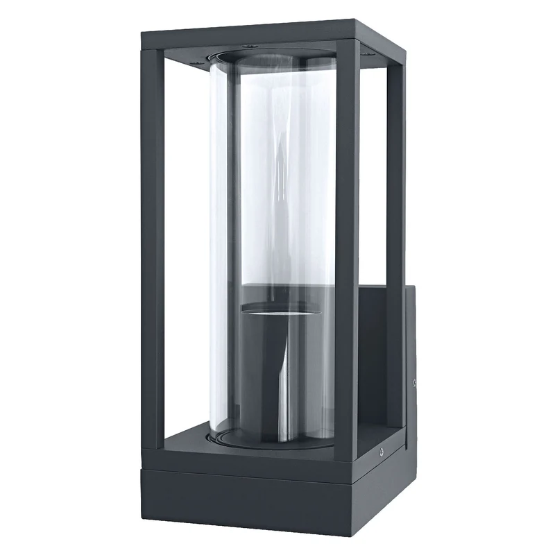 OSRAM lampe murale LED pour 1x ampoule E27, lampe design avec cadre pour extérieur pour éclairage direct, en aluminium et verre de haute qualité, ENDURA FRAME Wall E27